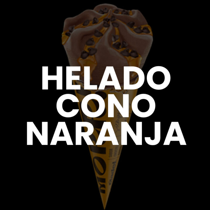 Helado Cono Naranja